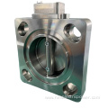 Vacuum steel plate butterfly valve for transformer pipeline